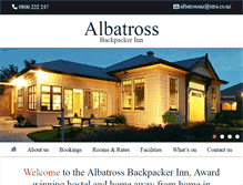 Tablet Screenshot of albatross-kaikoura.co.nz